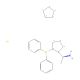 (Rp)-1-[(1S)-(1-Aminoethyl)]-2-(diphenylphosphino)ferrocene (CAS 607389-84-4) - chemical structure image