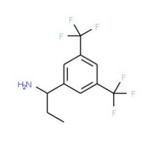 (RS)-1-[3,5-Bis(trifluoromethyl)phenyl]propylamine (CAS 685503-45-1) - chemical structure image
