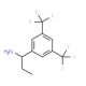 (RS)-1-[3,5-Bis(trifluoromethyl)phenyl]propylamine (CAS 685503-45-1) - chemical structure image