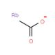 Rubidium acetate (CAS 563-67-7) - chemical structure image