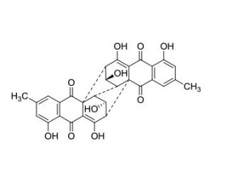 Rugulosin (+ form) (CAS 23537-16-8) - chemical structure image