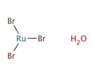 Ruthenium(III) bromide hydrate (CAS 14014-88-1) - chemical structure image