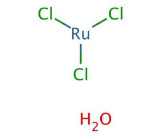 Ruthenium(III) chloride (CAS 10049-08-8) - chemical structure image