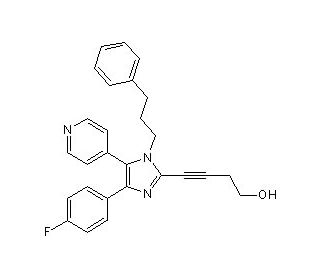 RWJ 67657 (CAS 215303-72-3) - chemical structure image