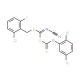 S-[(2-Chloro-6-fluorobenzylthio)(cyanamide)methyl] O-(2,5-dichlorophenyl) carbonodithioate - chemical structure image