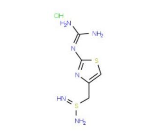 S-[(2-Guanidino-4-thiazoyl)methyl] isothiourea hydrochloride (CAS 352530-51-9) - chemical structure image