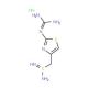 S-[(2-Guanidino-4-thiazoyl)methyl] isothiourea hydrochloride (CAS 352530-51-9) - chemical structure image