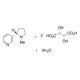 S-(-)-Nicotine ditartrate dihydrate 的分子结构, CAS编号: 6019-06-3 S-(−)-Nicotine ditartrate dihydrate (CAS 6019-06-3) - chemical structure image