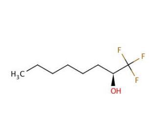 (S)-(&minus;)-1,1,1-Trifluoro-2-octanol (CAS 129443-08-9) - chemical structure image