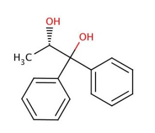 (S)-(&minus;)-1,1-Diphenyl-1,2-propanediol (CAS 46755-94-6) - chemical structure image