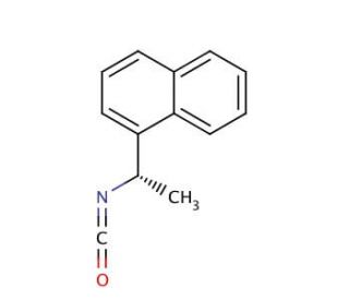 (S)-(&plus;)-1-(1-Naphthyl)ethyl isocyanate (CAS 73671-79-1) - chemical structure image