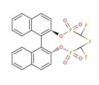 (S)-(&plus;)-1,1&prime;-Bi-2-naphthol bis(trifluoromethanesulfonate) (CAS 128544-05-8) - chemical structure image