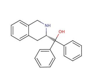 (S)-(−)-1,2,3,4-Tetrahydro-α,α-diphenyl-3-isoquinolinemethanol (CAS 140408-82-8) - chemical structure image