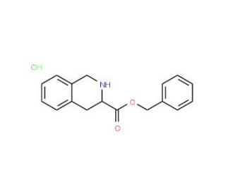 (S)-1,2,3,4-Tetrahydroisoquinoline-3-carboxylic acid benzyl ester hydrochloride (CAS 77497-96-2) - chemical structure image