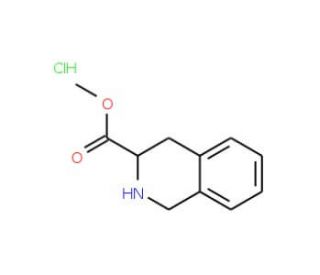 (S)-1,2,3,4-Tetrahydroisoquinoline-3-carboxylic acid methyl ester hydrochloride (CAS 57060-88-5) - chemical structure image