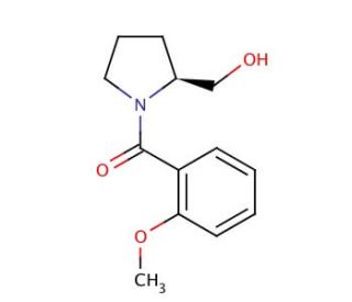 (S)-(&minus;)-1-(2-Methoxybenzoyl)-2-pyrrolidinemethanol (CAS 102069-83-0) - chemical structure image