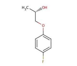 (S)-(&plus;)-1-(4-Fluorophenoxy)-2-propanol (CAS 206125-75-9) - chemical structure image