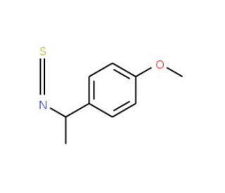 (S)-(&plus;)-1-(4-Methoxyphenyl)ethyl isothiocyanate (CAS 737001-01-3) - chemical structure image
