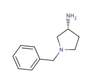 (S)-(&plus;)-1-Benzyl-3-aminopyrrolidine (CAS 114715-38-7) - chemical structure image