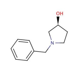(S)-(&minus;)-1-Benzyl-3-pyrrolidinol (CAS 101385-90-4) - chemical structure image