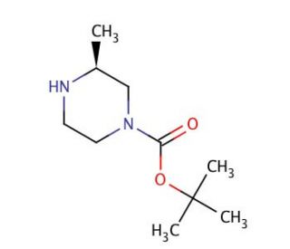 (S)-1-Boc-3-methylpiperazine (CAS 147081-29-6) - chemical structure image