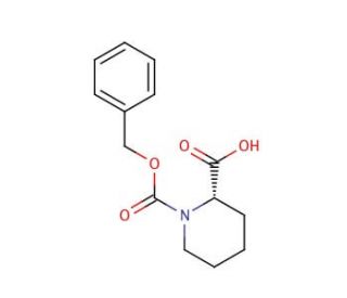 (S)-(&minus;)-1-Cbz-2-piperidinecarboxylic acid (CAS 28697-11-2) - chemical structure image
