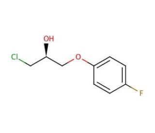 (S)-(&minus;)-1-Chloro-3-(4-fluorophenoxy)-2-propanol (CAS 352530-45-1) - chemical structure image