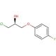 (S)-(−)-1-Chloro-3-(4-fluorophenoxy)-2-propanol (CAS 352530-45-1) - chemical structure image