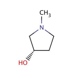 (S)-(&plus;)-1-Methyl-3-pyrrolidinol (CAS 104641-59-0) - chemical structure image