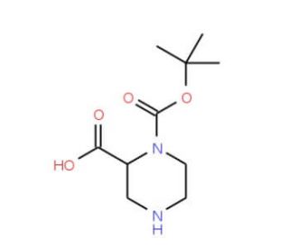 (S)-1-N-Boc-piperazine-2-carboxylic acid (CAS 159532-59-9) - chemical structure image