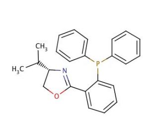 (S)-(&minus;)-2-[2-(Diphenylphosphino)phenyl]-4-isopropyl-2-oxazoline (CAS 148461-14-7) - chemical structure image