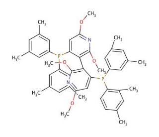 (S)-(&minus;)-2,2&prime;,6,6&prime;-Tetramethoxy-4,4&prime;-bis[di(3,5-xylyl)phosphino]-3,3&prime;-bipyridine (CAS 443347-10-2) - chemical structure image