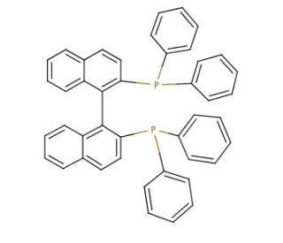 (S)-(−)-2,2′-Bis(diphenylphosphino)-1,1′-binaphthalene (CAS 76189-56-5) - chemical structure image
