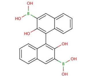 (S)-2,2&prime;-Dihydroxy-1,1&prime;-binaphthalene-3,3&prime;-diboronic acid (CAS 957111-27-2) - chemical structure image