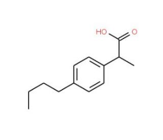 (S)-2-(4-Butylphenyl)-propionic acid (CAS 404354-76-3) - chemical structure image