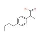 (S)-2-(4-Butylphenyl)-propionic acid (CAS 404354-76-3) - chemical structure image