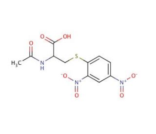 S-(2,4-Dinitrophenyl)mercapturic Acid (CAS 35897-25-7) - chemical structure image