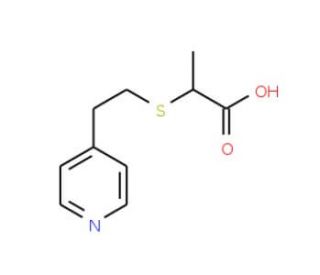 S-[2-(4-Pyridyl)ethyl] Thiolactic Acid (CAS 887407-43-4) - chemical structure image