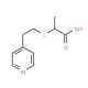S-[2-(4-Pyridyl)ethyl] Thiolactic Acid (CAS 887407-43-4) - chemical structure image