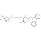 (S)-2-((9H-fluoren-9-yloxy)carbonyl)-6-(tert-butoxycarbonyl)hexanoic acid - chemical structure image