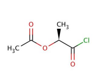 (S)-(&minus;)-2-Acetoxypropionyl chloride (CAS 36394-75-9) - chemical structure image