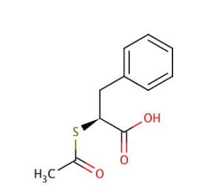 (S)-2-Acetylthio-3-phenylpropionic Acid (CAS 76932-17-7) - chemical structure image