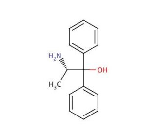 (S)-(&minus;)-2-Amino-1,1-diphenyl-1-propanol (CAS 78603-91-5) - chemical structure image