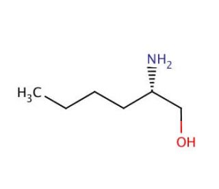 (S)-(&plus;)-2-Amino-1-hexanol (CAS 80696-29-3) - chemical structure image