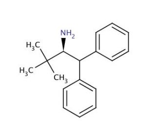 (S)-(&plus;)-2-Amino-3,3-dimethyl-1,1-diphenylbutane (CAS 352535-91-2) - chemical structure image