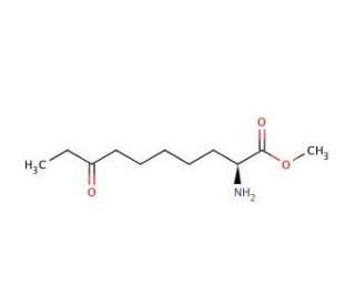 (S)-2-Amino-8-oxo-decanoic Acid Methyl Ester (CAS 635680-16-9) - chemical structure image