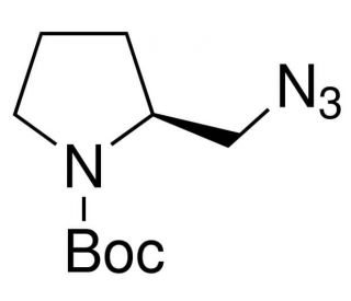 (S)-2-(Azidomethyl)-1-Boc-pyrrolidine (CAS 168049-26-1) - chemical structure image