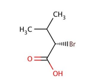 (S)-(−)-2-Bromo-3-methylbutyric acid (CAS 26782-75-2) - chemical structure image