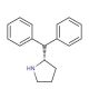 (S)-(−)-2-(Diphenylmethyl)pyrrolidine (CAS 119237-64-8) - chemical structure image