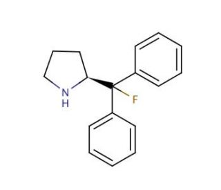(S)-(&minus;)-2-(Fluorodiphenylmethyl)pyrrolidine (CAS 274674-23-6) - chemical structure image